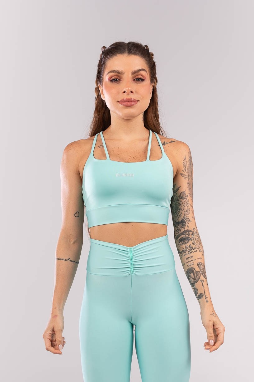 Top com Alças Duplas (Verde Claro) | Ref: K3939-B