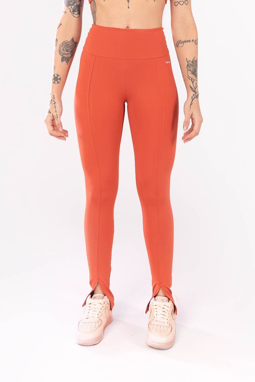 Calça Legging com Abertura na Barra (Cobre) | Ref: K4050-B