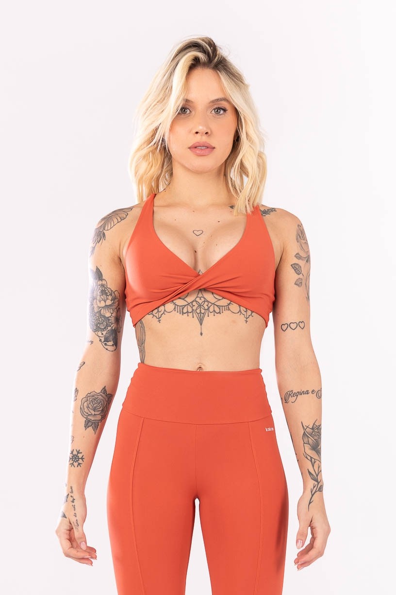 Top com Frente Torcida e Costas Abertas (Cobre) | Ref: K4049-B