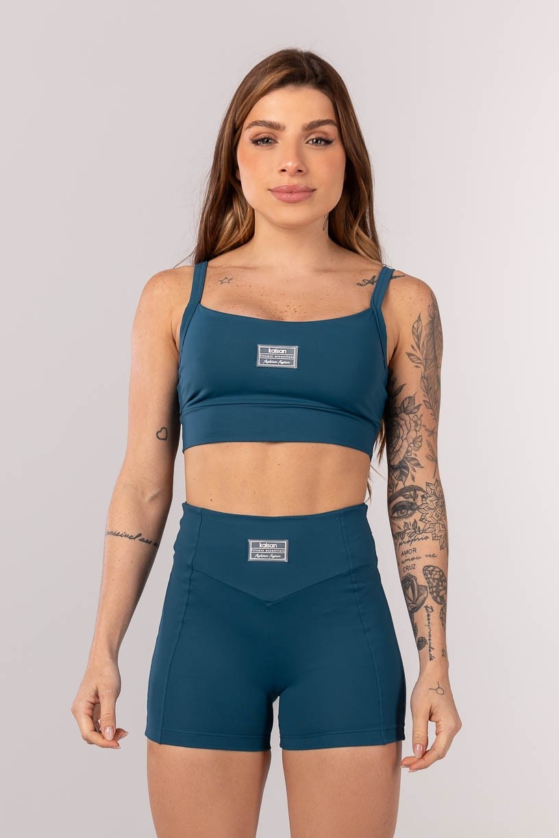 Top Alças Largas (Azul Petróleo) | Ref: K4199-D