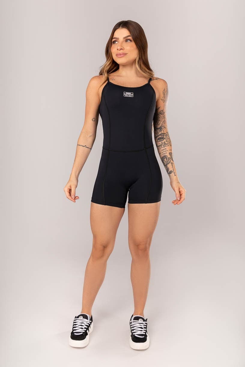 Macaquinho com Recortes sem Gancho (Preto) | Ref: K4348-A