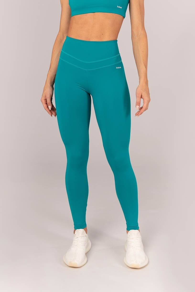 Calça Legging com Cobertura no Cós (Jade) | Ref: K4075-D