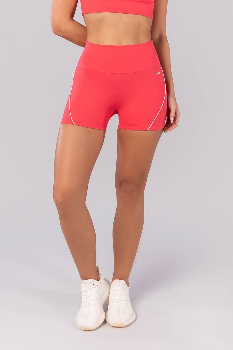 Short com Vivo Contrastante (Rosa Pink / Off-White) | Ref: K4280-C