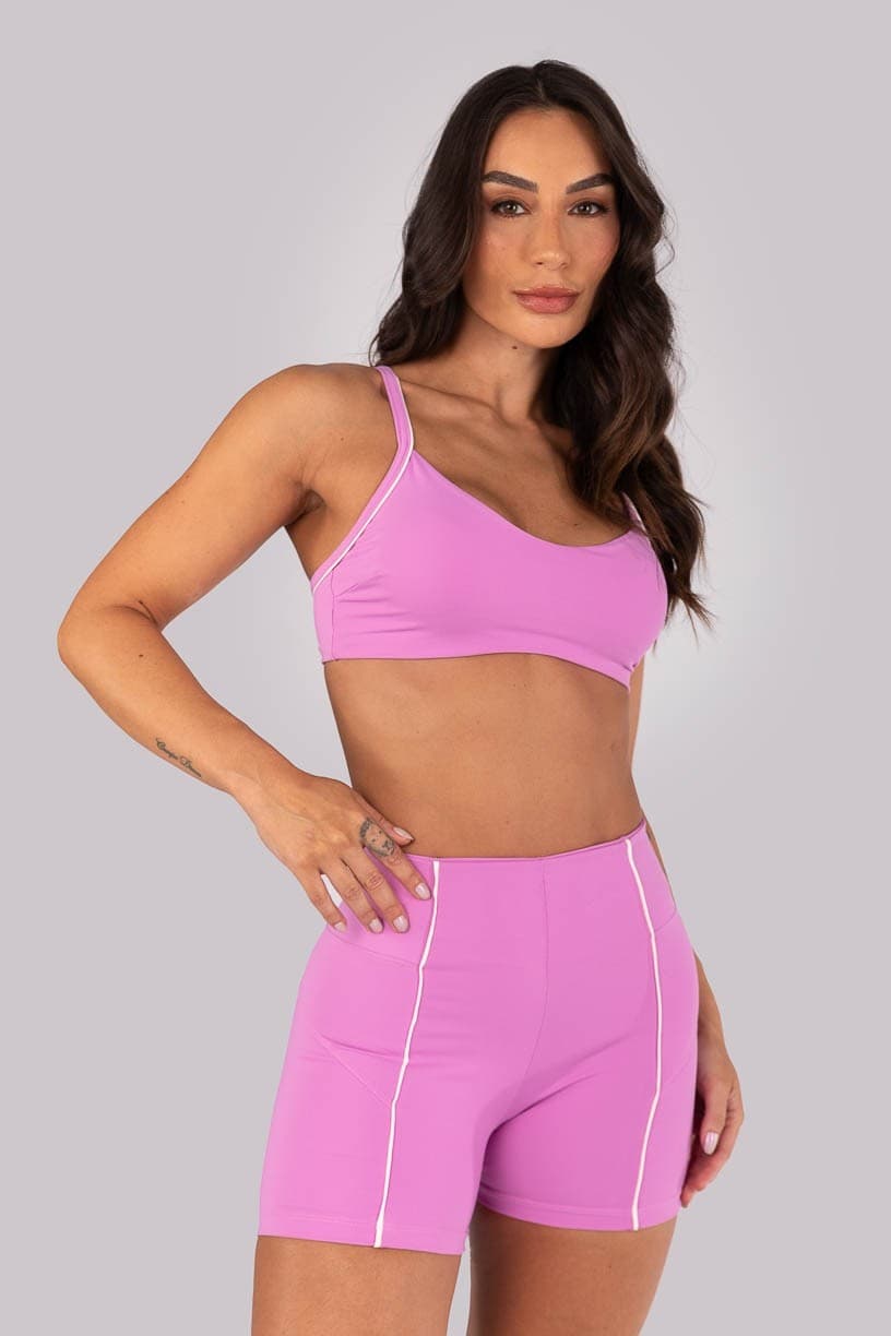 Short com Vivo e sem Cós Aparente (Aurora / Off-White) | Ref: K4550-B