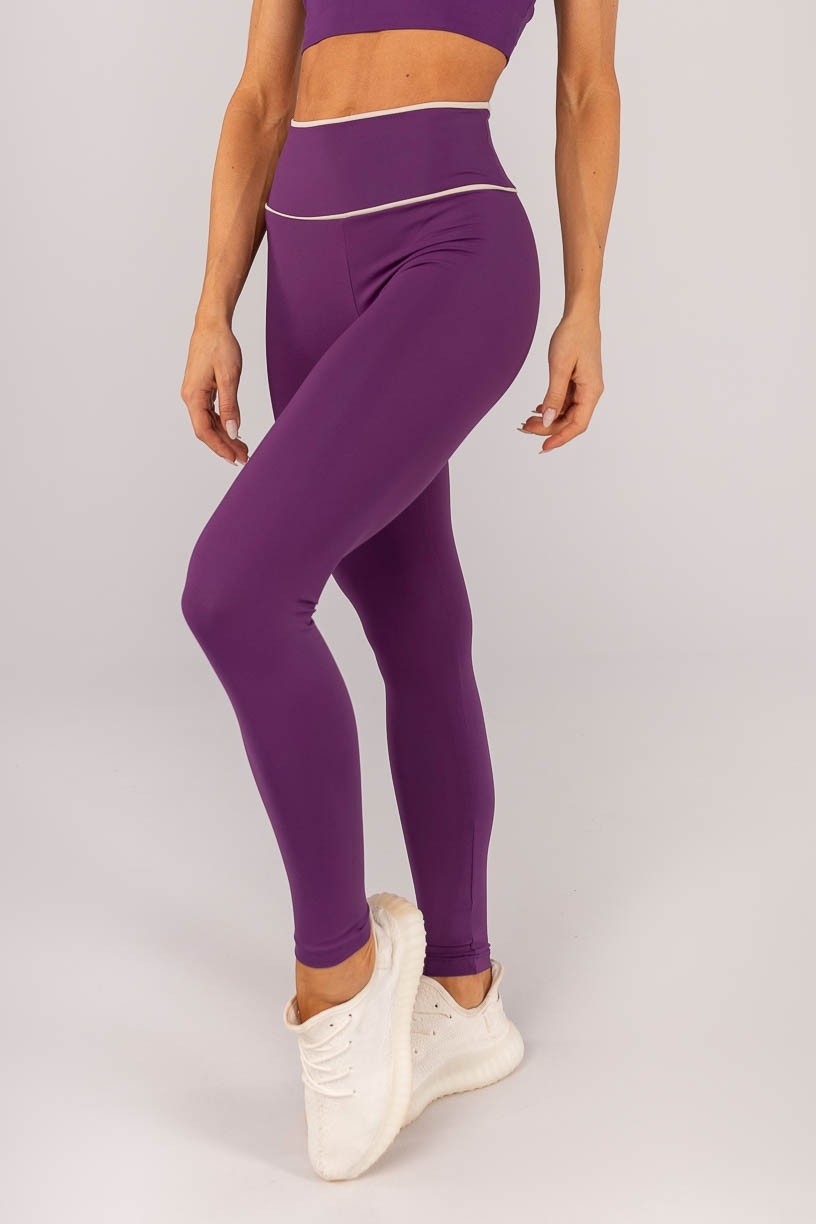 Calça Legging com Vivo no Cós (Ametista) | Ref: K4368-C
