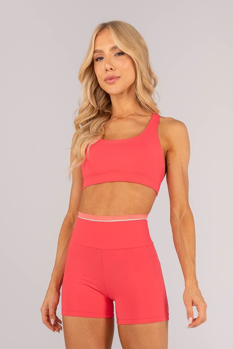 Top com Alças Duplas Coloridas (Rosa Pink / Aquarela / Off-White) | Ref: K4582-B