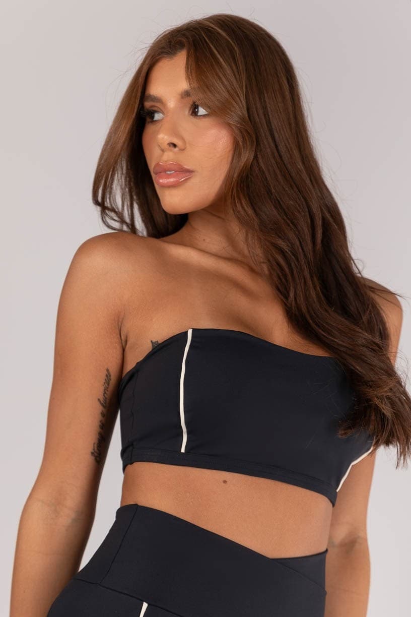 Top Faixa com Vivo (Preto / Vanilla) | Ref: K4619-A