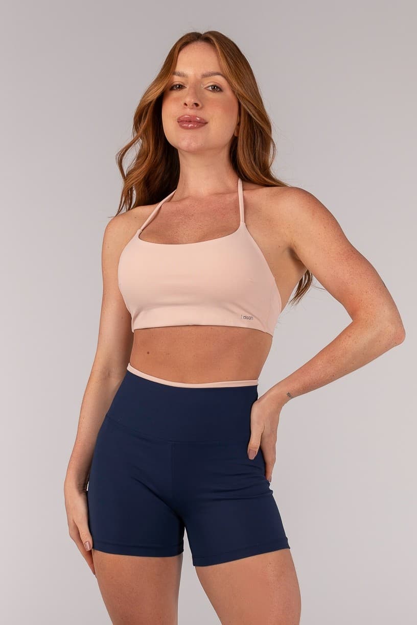 Top com Costas Abertas e Alças Em Rolotê (Nude) | Ref: K4655-B