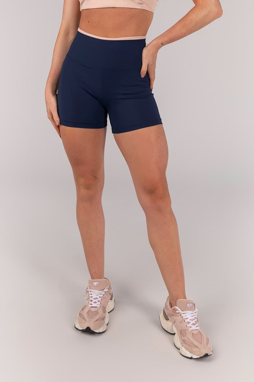 Short com Passante e Vira (Azul Marinho) | Ref: K4657-B