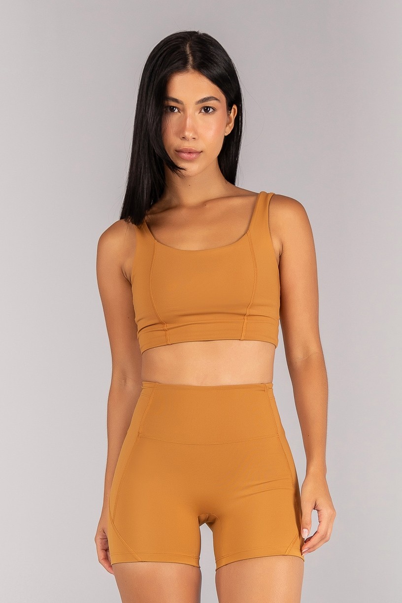 Top Alongado com Detalhes de Cobertura (Amêndoa) | Ref: K4679-B