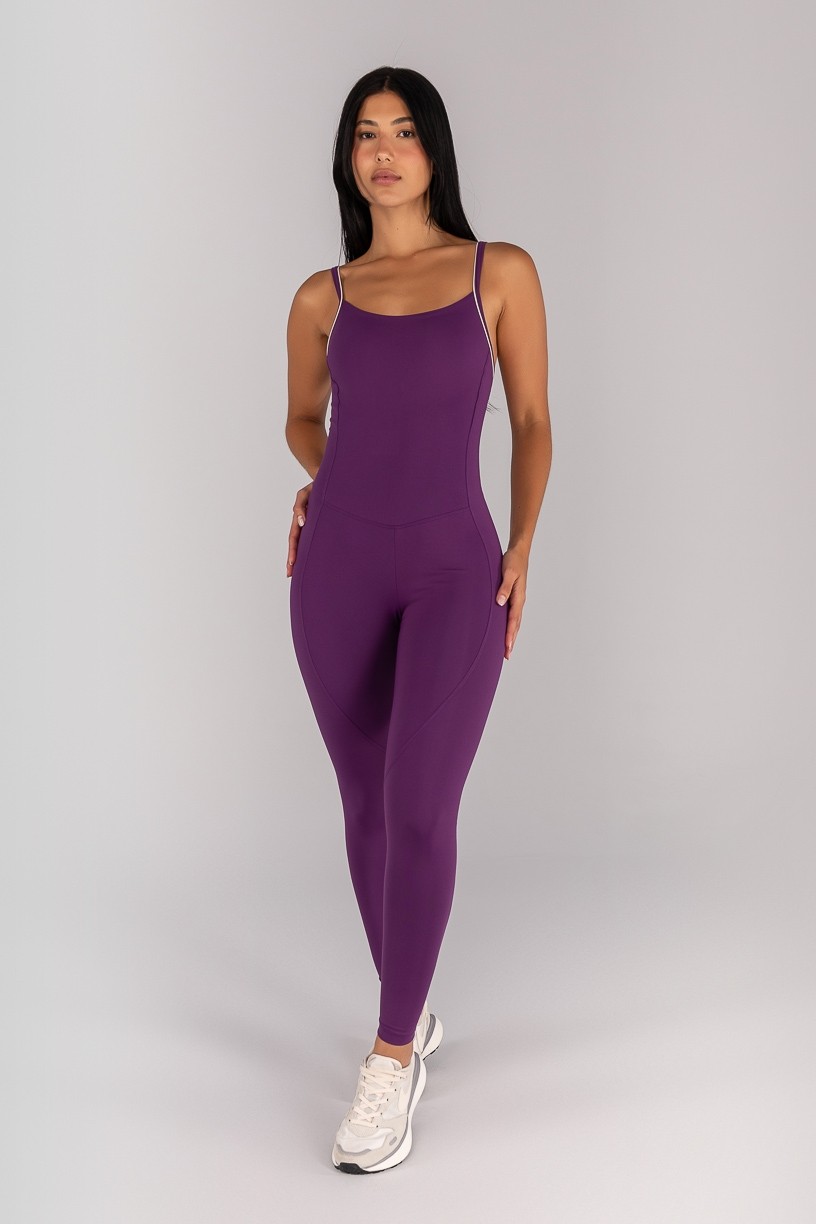 Macacão Padrão (Ametista / Off-White) | Ref: K4698-A