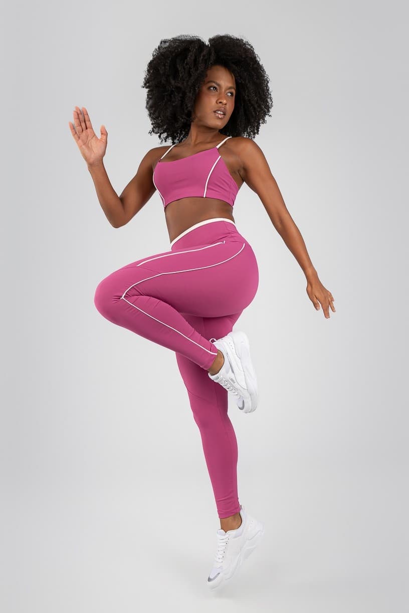 Calça Legging sem Gancho com Vivo e Vira (Sorbet / Vanilla) | Ref: K4719-A