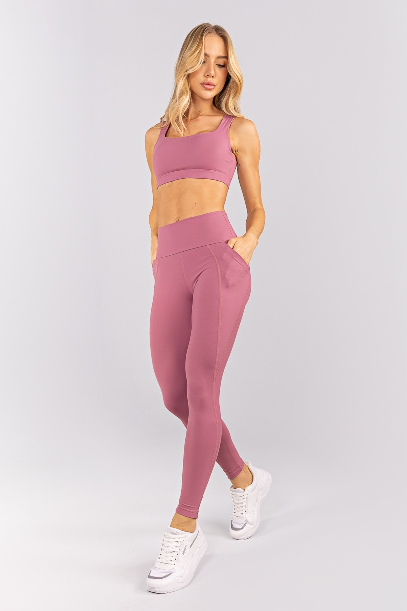 Calça Legging com Bolsos e Cobertura (Jazz) | Ref: K4601-C