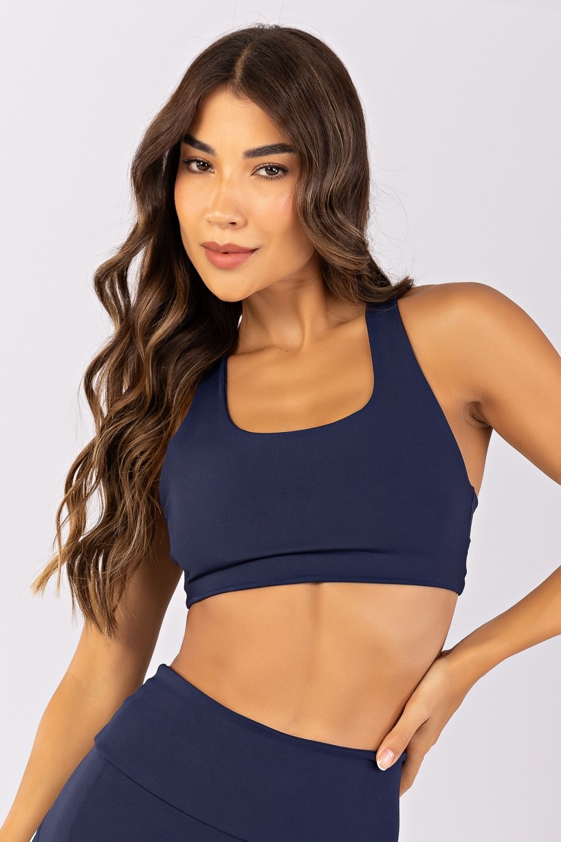 Top com Alças Triplas nas Costas (Azul Marinho / Glacial) | Ref: K4784-C