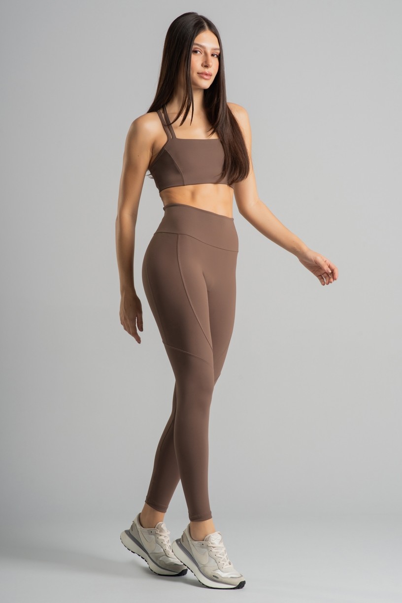 Calça Legging sem Gancho com Bolso no Cós (Capuccino) | Ref: K4852-B