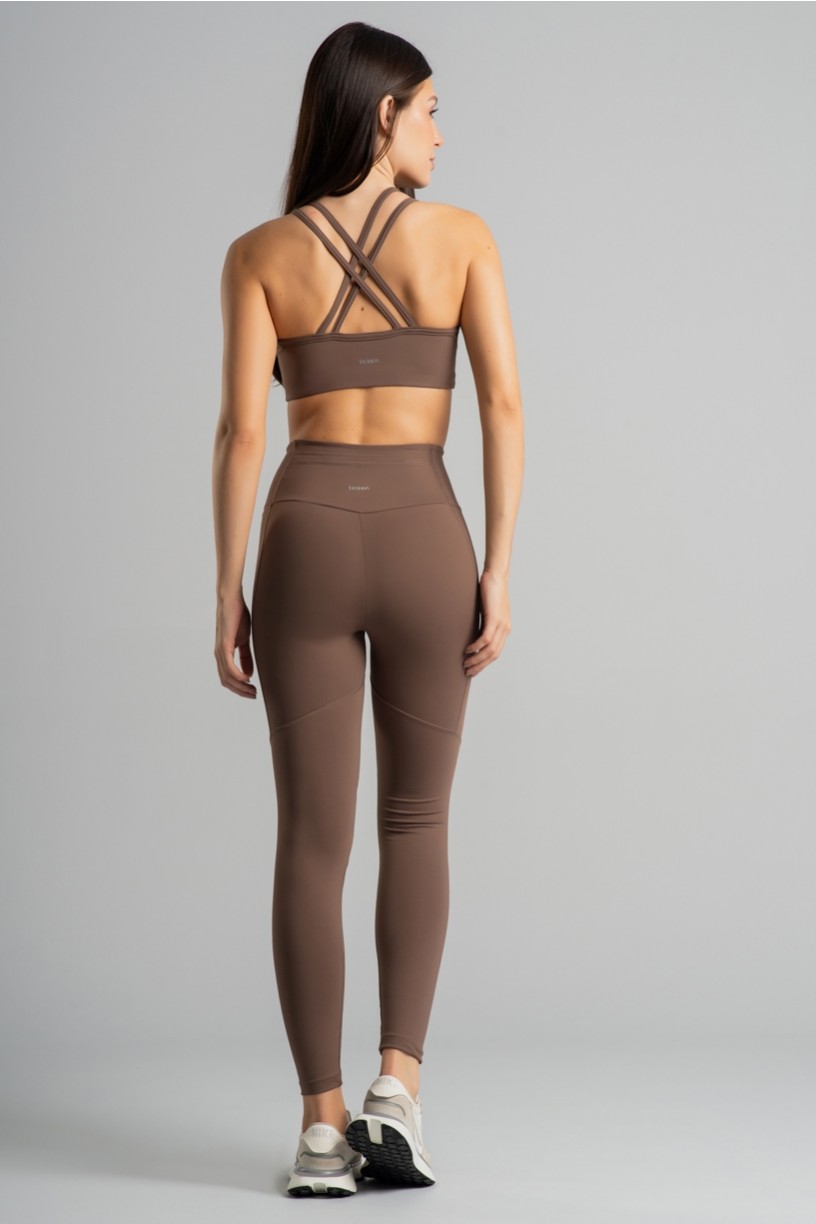 Calça Legging sem Gancho com Bolso no Cós (Capuccino) | Ref: K4852-B
