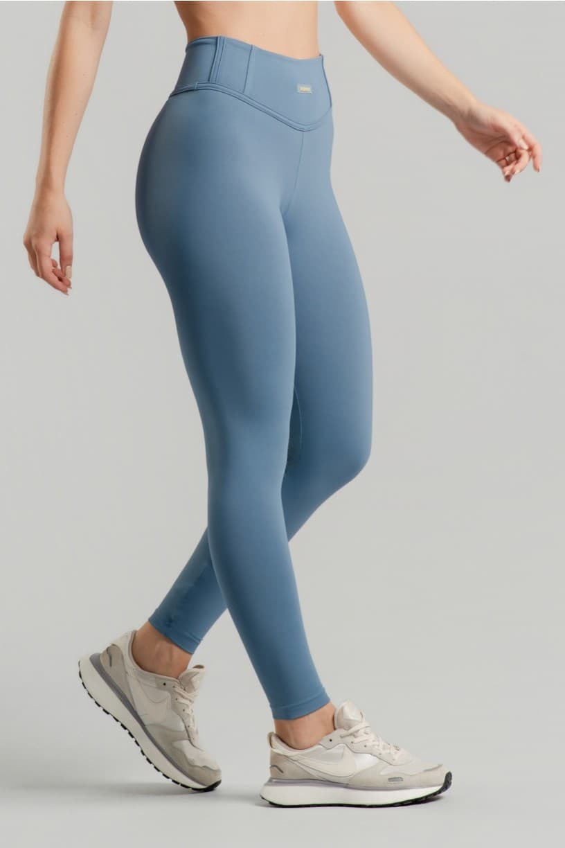 Calça Legging com Detalhes Em Chapado (Bruma) | Ref: K4650-D