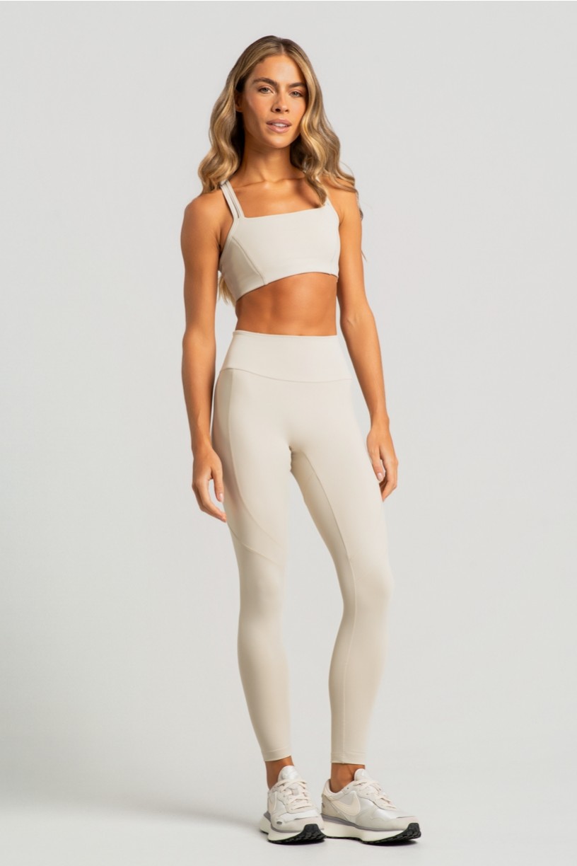 Calça Legging sem Gancho com Bolso no Cós (Off-White) | Ref: K4852-C