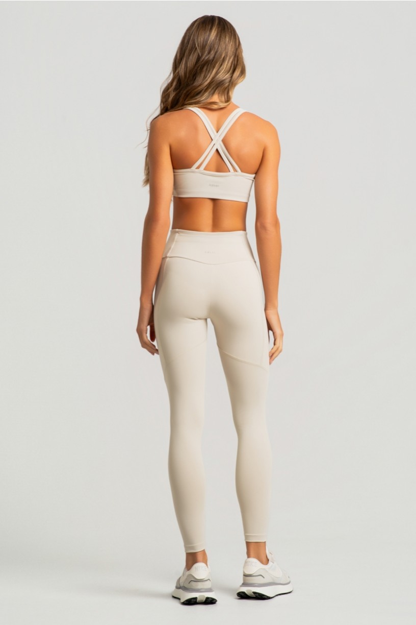 Calça Legging sem Gancho com Bolso no Cós (Off-White) | Ref: K4852-C