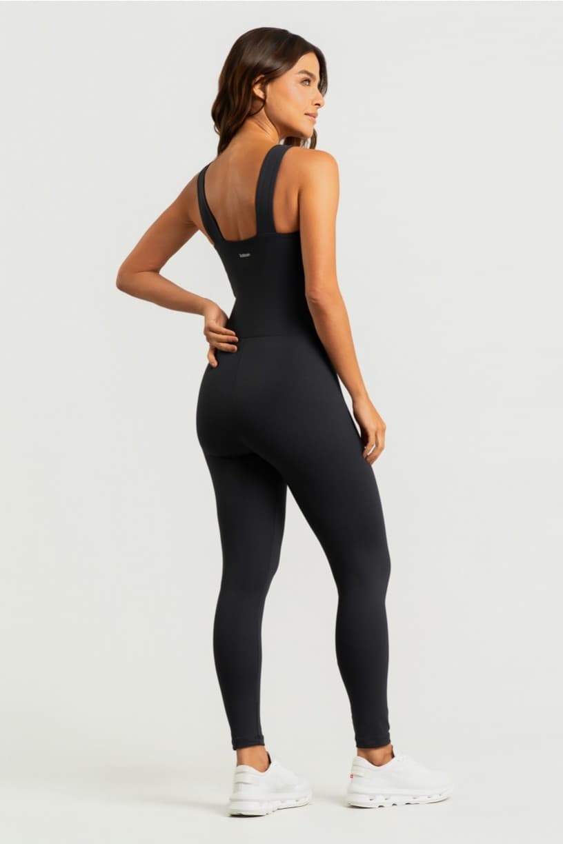 Macacão com Alças Largas (Preto) | Ref: K5018-A