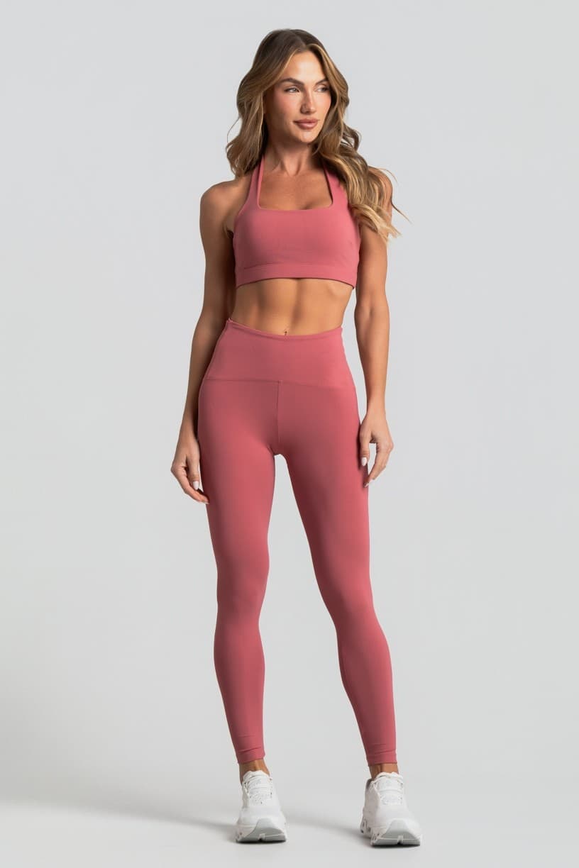 Calça Legging com Bolsos no Cós (Hibisco) | Ref: K4881-C