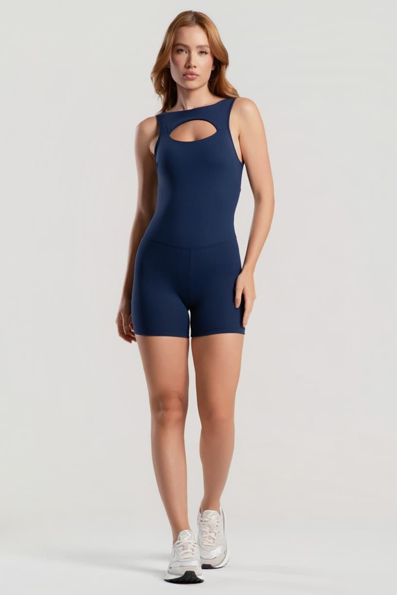 Macaquinho com Abertura Frontal (Azul Marinho) | Ref: K5085-A