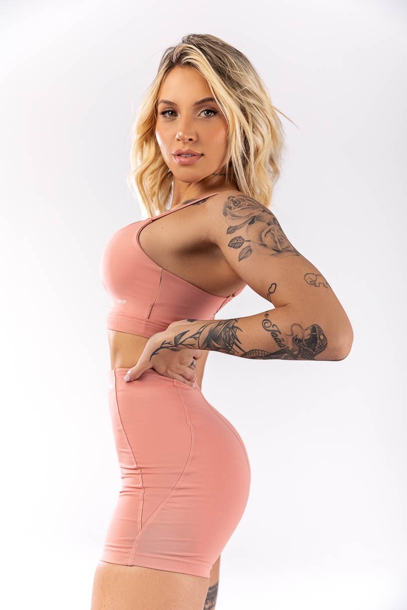 Short sem Cós Aparente (Rosa) | Ref: K4063-B