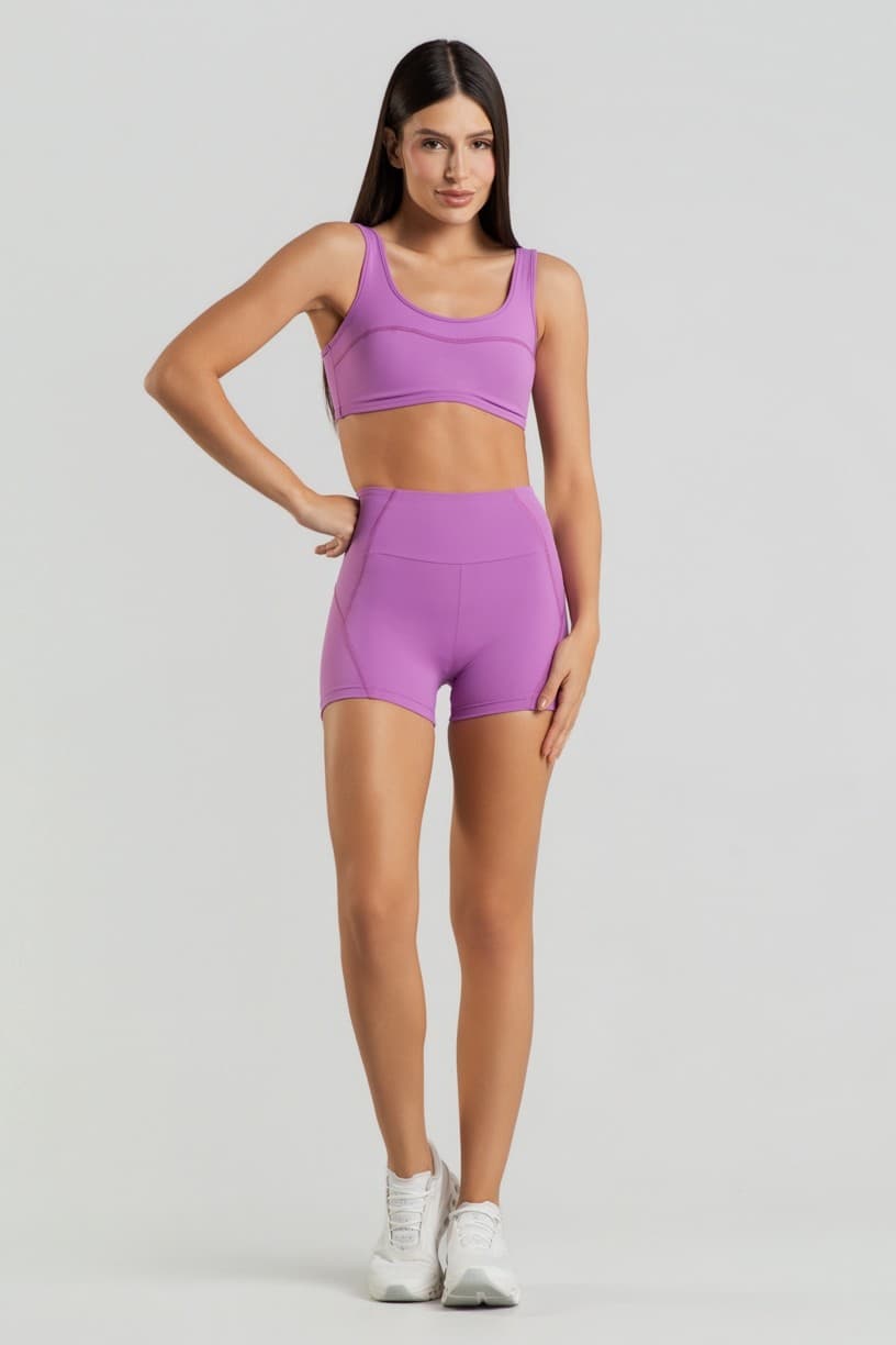 Short com Bolso no Cós Costas (Orquídea) | Ref: K4423-C