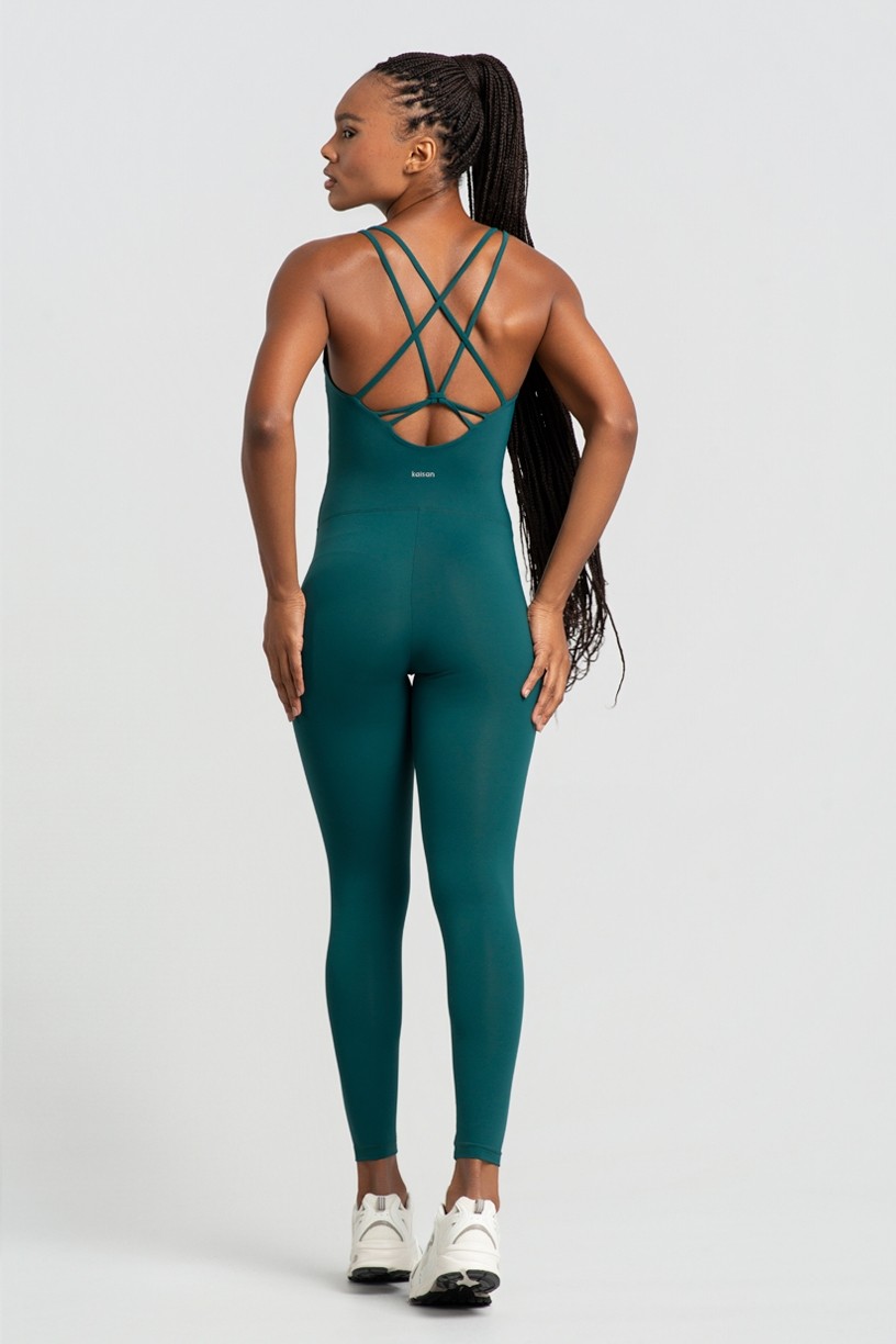 Macacão com Decote Reto e Tiras nas Costas (Imperial) | Ref: K4971-A