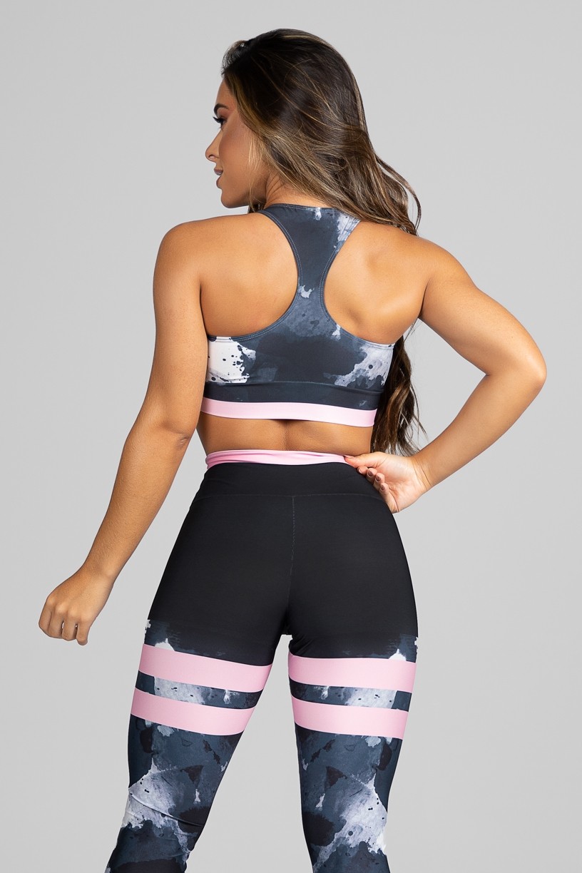 Top Nadador Fitness Estampa Digital Marmorized | Ref: GO170